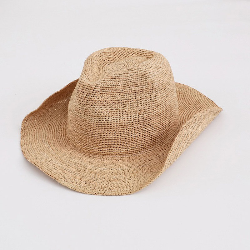 Bucket Hat Straw - Sombrero de paja de rafia Natural