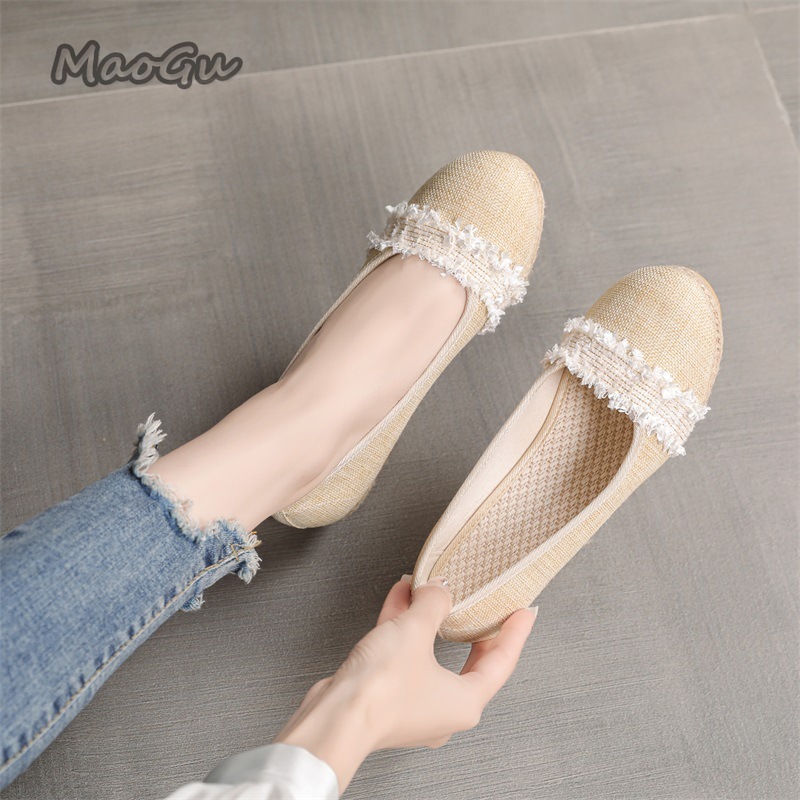 Espadrille Slip On - Zapatos de cuña tipo alpargata para