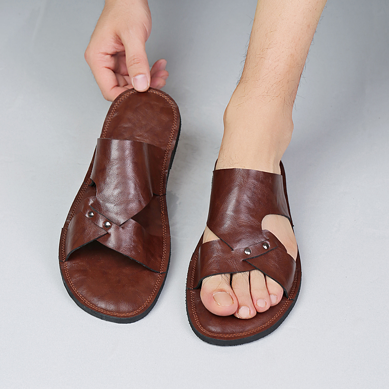 Flip Flop Leather Men - Zapatillas de cuero hechas a mano