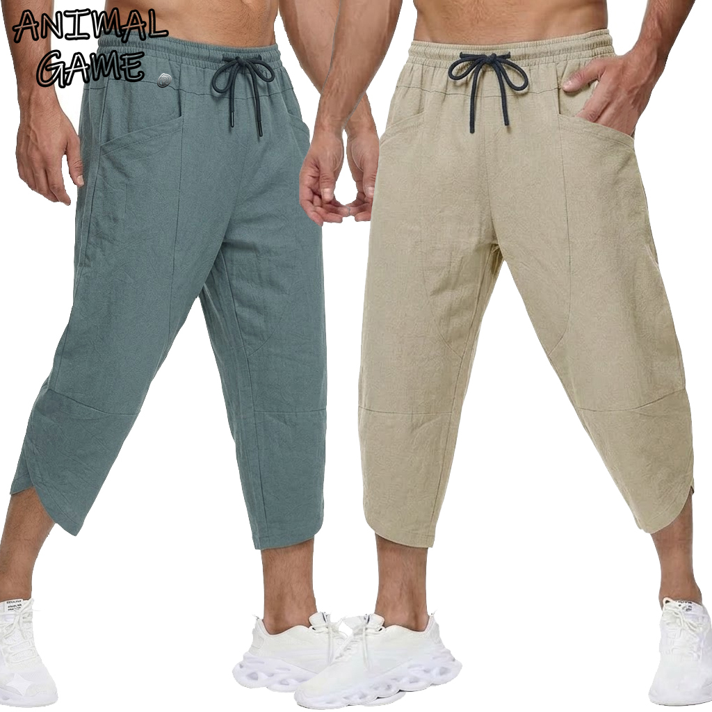 Pantalones cortos informales d - Short Linen Drawstring reseña y precio