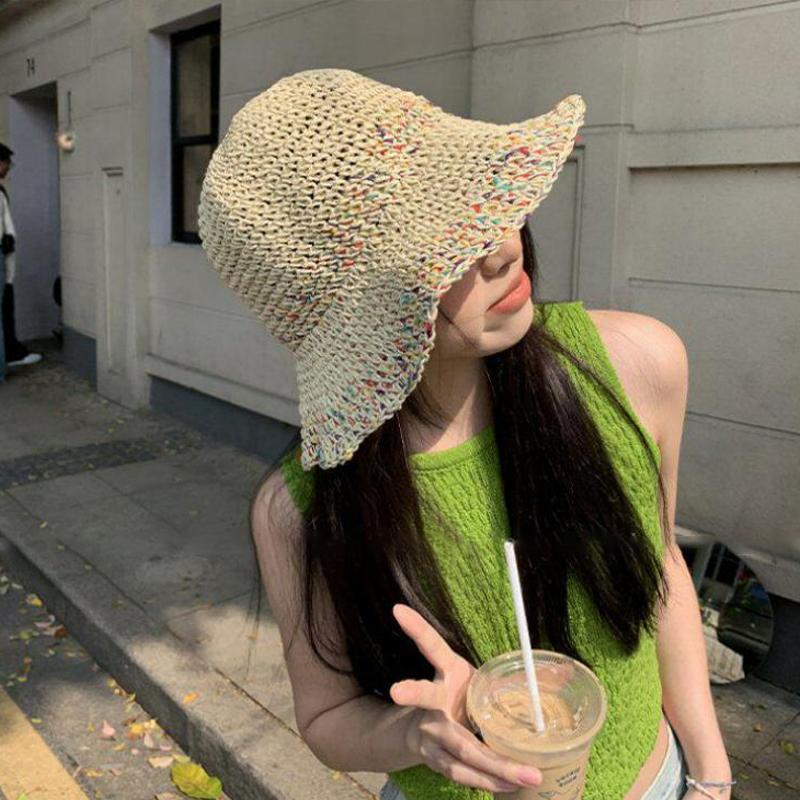 Sombrero de Paja Arcoíris Teji - Bucket Hat Straw reseña y precio